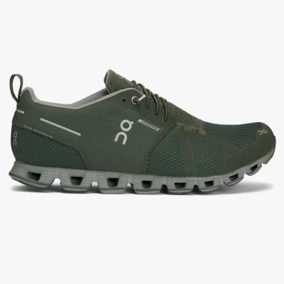 Green On Cloud Waterproof Men's Road Running Shoes | ZA-173285